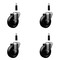 Service Caster 4'' SS Phenolic Wheel Swivel 7/8'' Expanding Stem Caster Set, 4PK SCC-SSEX20S414-PHS-78-4 - alternate 1